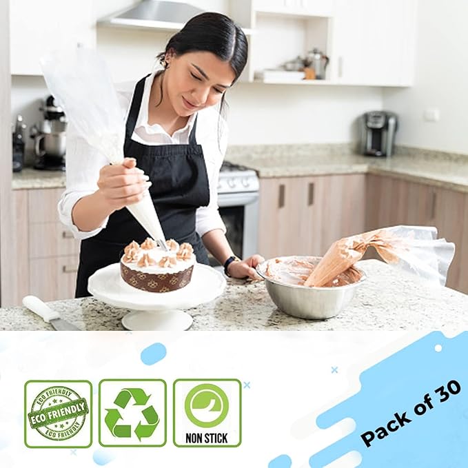 ANGEL’S PEEL LOUNGE Paper Baking Pans 30 Pcs - 4'' x 4'' x 1.2'' Inch Round Disposable Paper Baking Molds for Cake, Pie, Tart or Quiche - Microwave Oven & Freezer Safe Shallow Bakeware Cups