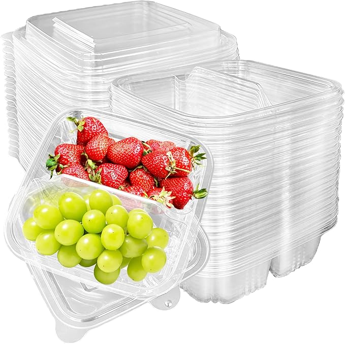 Haawooky 30 Pack Bento Snack Containers,2 compartments Lunchable Containers with Lids,Divided Food Containers for School, Work and Travel
