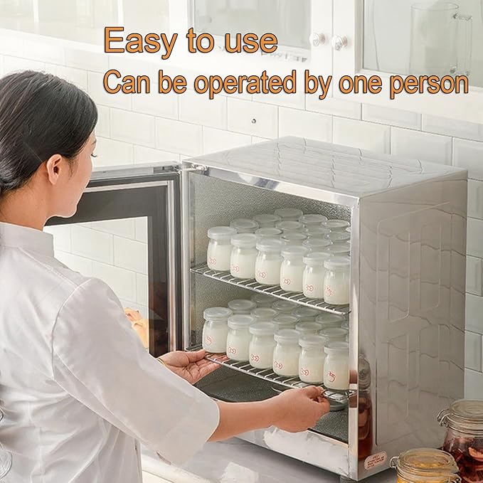 40L Bread Proofer, Kitchen Dough Yogurt Bread Proofing Box with Adjustable Temperature, Removable Electric Dough Proofer, Timing and Humidity Control for Even Fermentation