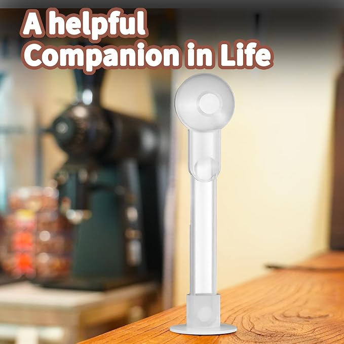 Coffee Scoop with Funnel for Ground Coffee, Protein Powder & Tea, for Reusable K Cup Refiller, 2TBSP Mess-Free, Funnel Design Prevents Spills (Translucent White, 2-Pack)