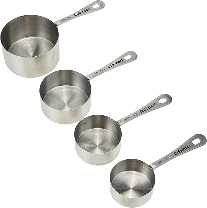 Cuisinart Stainless Steel Measuring Cups Set of 4 and Measuring Spoons Set of 4