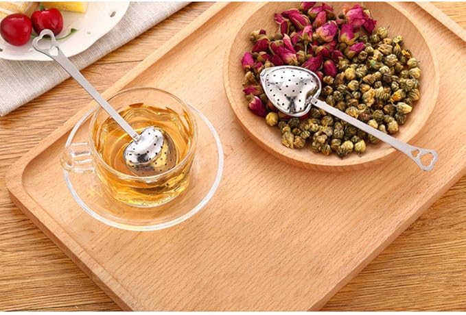 20PCS Tea Infuser, Tea Strainer with Handle, Premium Tea Infusers for Loose Tea, Tea Steeper for Tea Flavoring Herbal Spices Seasonings