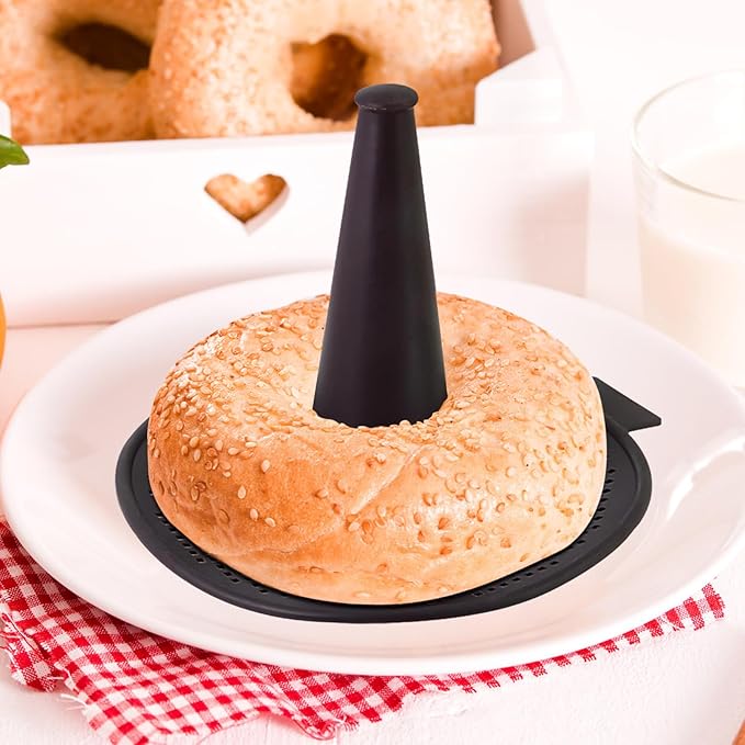 HUIKANGSHENG 3 Piece Donut Mold for Baking,Silicone Donut mold,Non-Stick Silicone Donut Pans for Bagels and Doughnuts