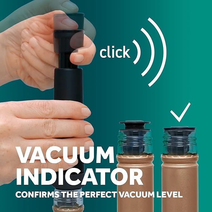 Airtender Winemaker and Vacuum Set - Vacuum Pump - 6 Wine Stoppers - Gift Box