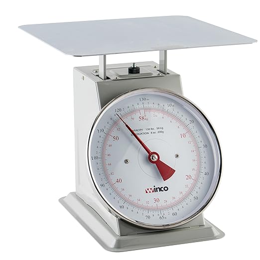 Winco 130-Pound/59.09kg Scale with 9-Inch Dial
