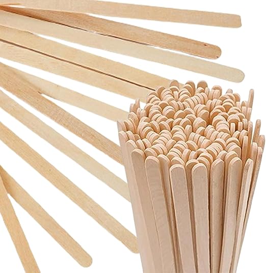 Perfect Stix Premium Wooden Coffee Stirrer Sticks, Thick Birch Wood 200 Count, 5.5" Inches. Eco-Friendly Wooden Stirrers (5.5Inches / 200PC)