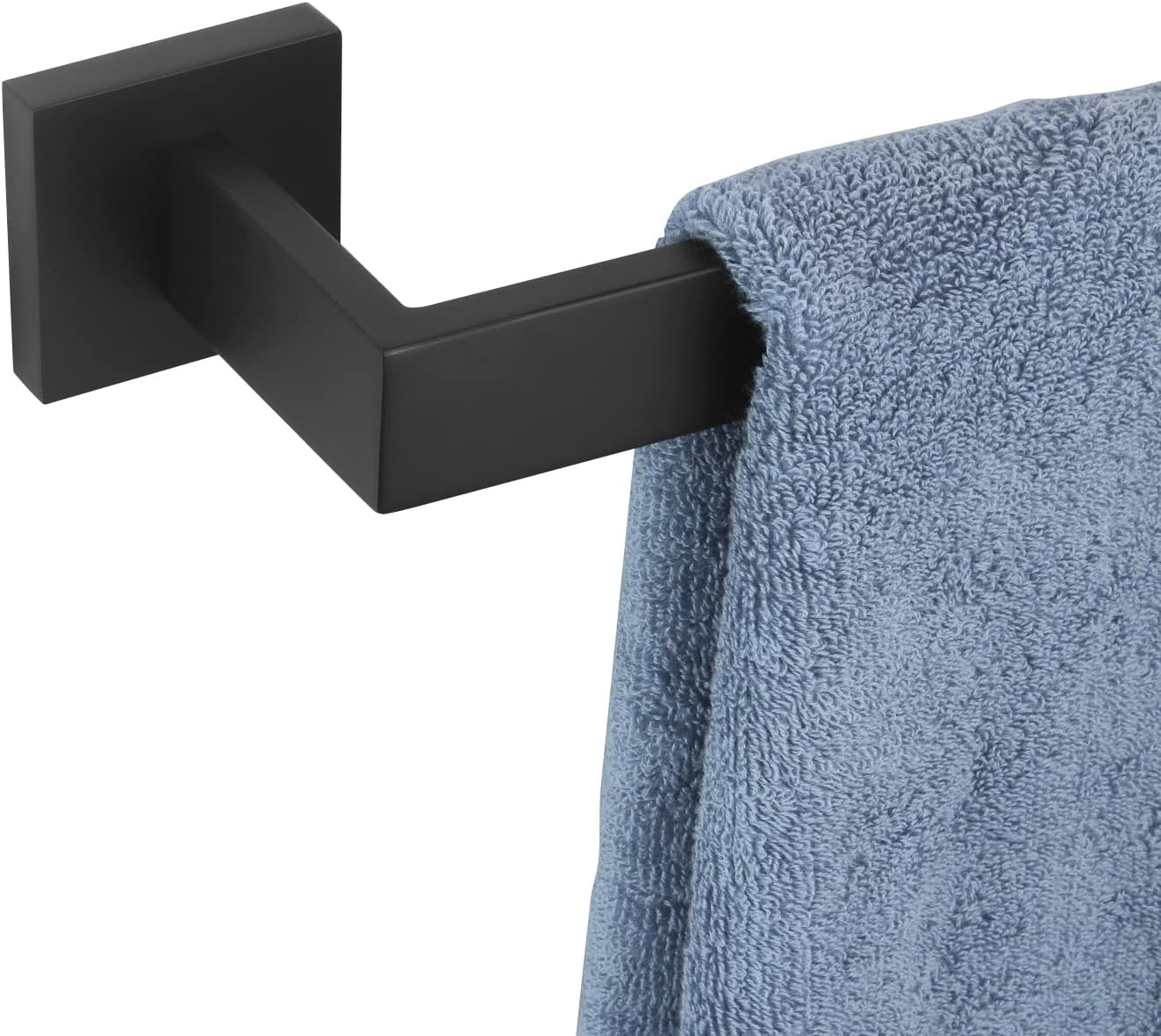 KOKOSIRI 36-Inch Single Towel Bar, Bathroom Kitchen Towel Holder, Wall Mounted SUS304 Stainless Steel Towel Rack, Matte Black, B4003BK-L36