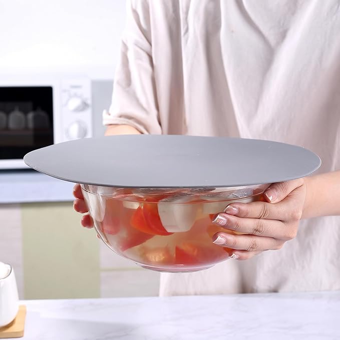 To encounter Silicone Microwave Mat - Round 12" x 12" - Set of 4 Heat Resistant Multifunctional Mat, Splatter Guard, Trivet, Hot Pad, Pot Holder