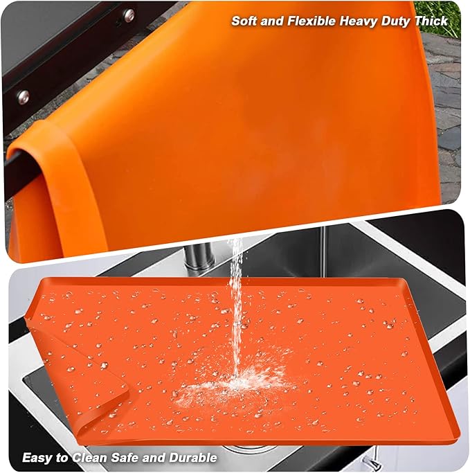 Silicone Baking Mat Roll, Non-slip Silicone Pastry Mat, Non-Stick Reusable Liner for Electric, Gas, Toaster Ovens, Grills - Kitchen Accessory to Keep Oven Clean - 36IN x 21FT