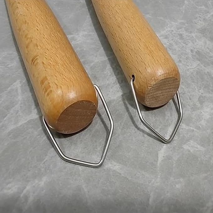 10 Pack Wooden Spoons Hook Attachement Wooden Utensil Handle Hanging Hooks Jump Ring Clasp for Wood Kitchen Utensil Set Bamboo Cooking Spoons Natural Teak Kitchen Pan Toolset Utensil Hanger