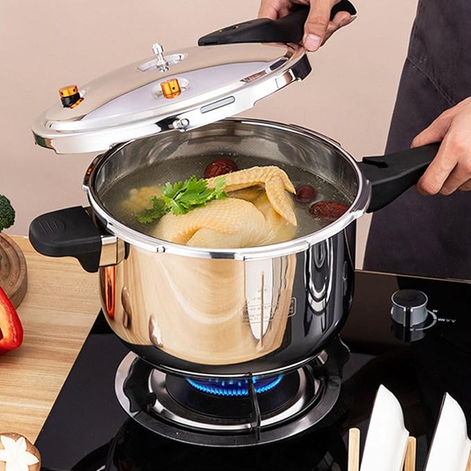 Efficient Pressure Cooking, Rapid Heating 16cm Valves, 304 Stainless Steel and Plastic Electric Pressure Cooker, for Quick and Cooking