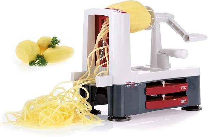 Westmark Stainless Steel Tri-Blade Vegetable Spiral Slicer Spiralizer