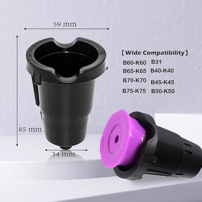SKYPIA Replacement for K Cup Pod Holder Part with Exit Needle - Reusable Coffee Filter Holder for My K-Cup, Coffee Makers Accessory (Single Pack)