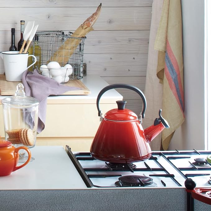 Le Creuset 1.7 Quart Kone Teakettle, Red