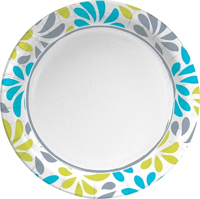 Genuine Joe Printed Paper Plates, 9" (Pack of 500)
