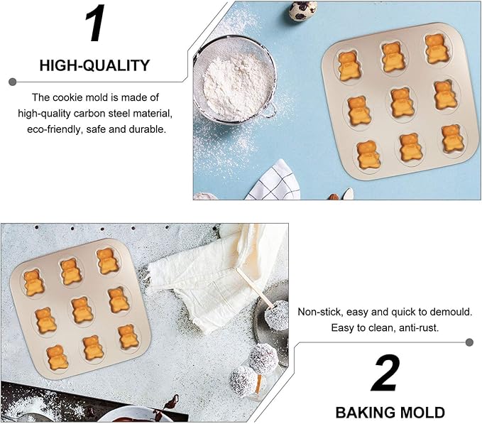 Cake Tin， Non-Stick Cake Mould, Baking Tools Baking Mold,Cake Mould,Baking Madeleine Mold Cake Pan Nonstick Small Baking Pan Pig Baking Mold Heavy Carbon Steel for Oven Baking Cookies Cake Chocolate P