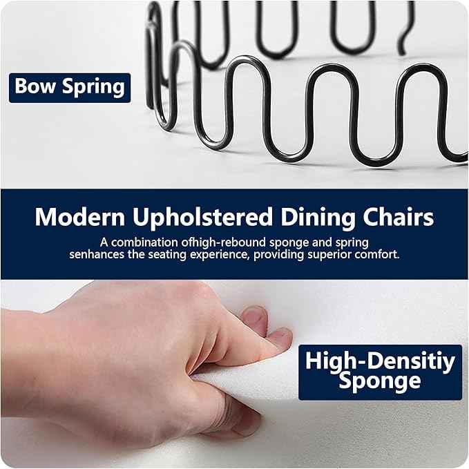 Blue Velvet Dining Chairs Set of 4, Dining Room Chairs Set of 4, Tufted Upholstered Dining Room Chair, Back Ring Pull Trim, Golden Stainless Steel Legs, Blue