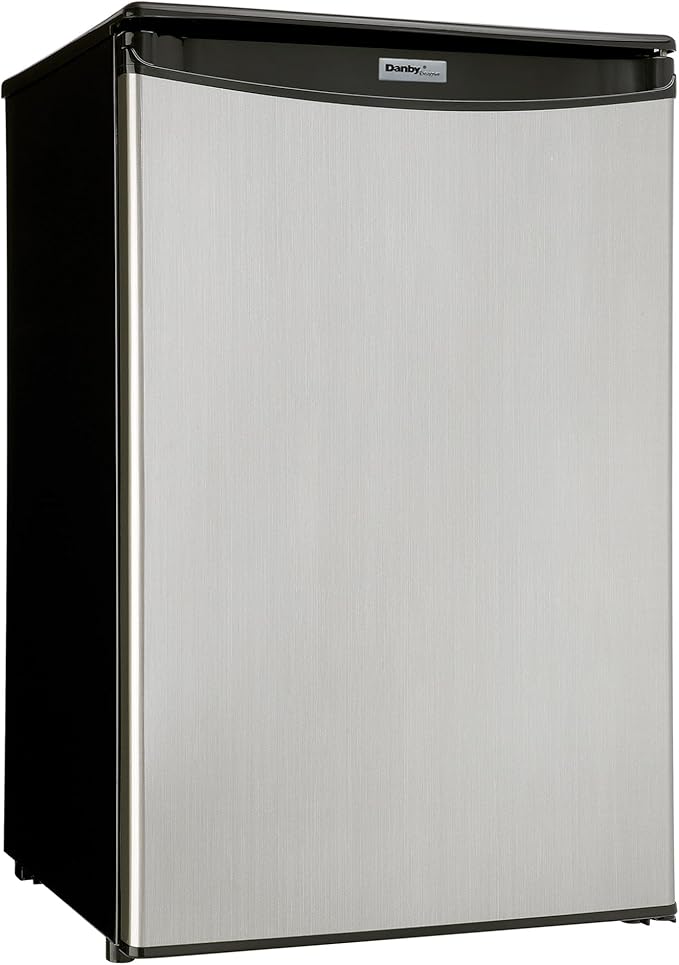 Danby DAR044A4BSLDD 4.4 cu. ft. Compact Fridge in Stainless Steel