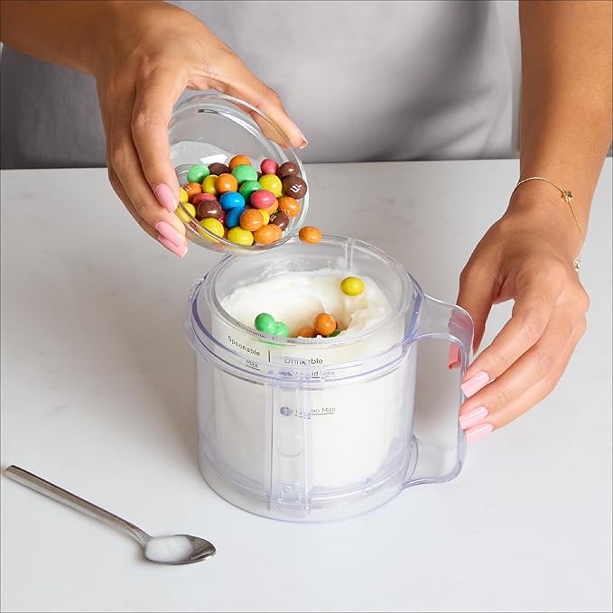 BLACK+DECKER Perfect Pint Ice Cream Maker Accessories – 2-Pack 1-Pint Replacement Jars, Extra Containers for Ice Cream, Gelato, Sorbet & Frozen Yogurt