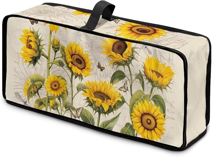 Toaster Cover 2 Slice Sunflower Beige Cover for 2 Slice Slim Toaster, Dustproof Small Appliance Covers Protects from Dust & Spills Kitchen Appliance Protector