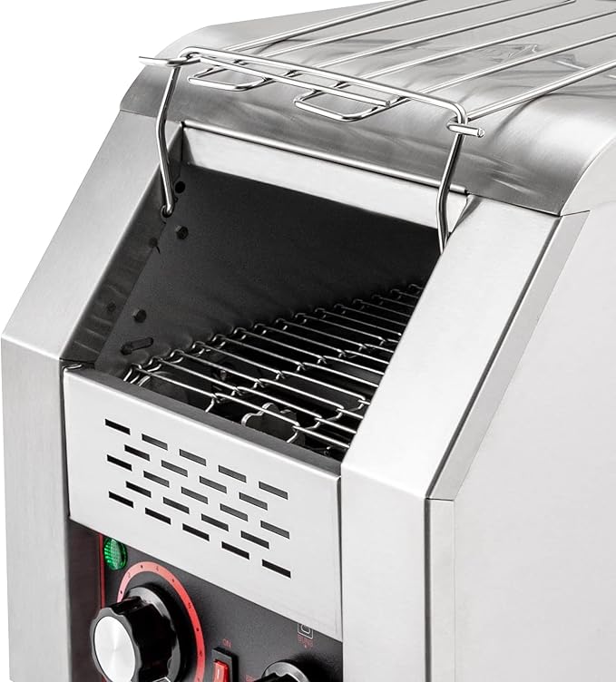 Commercial Toaster 150 Slices/Hour 1300W Heavy Duty Stainless Steel Commercial Electric Conveyor Toaster Oven with Three Baking Modes for Home Restaurants Bakery Use