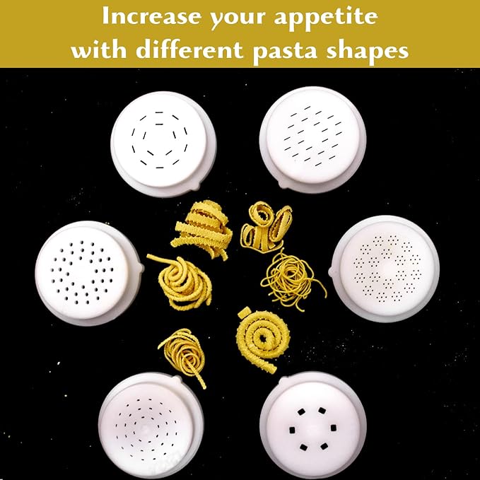 Trecce Pasta Shape Discs Fit For Philips Automatic Pasta & Noodle Maker, Philips Pasta Maker Attachments, Kitchen Appliances, Accessory Kit (Trecce 12-1mm)