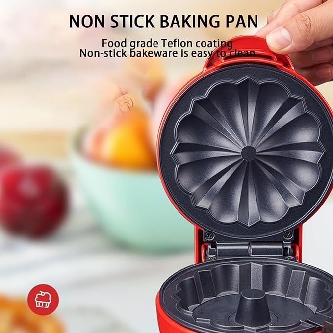 Mini Pancake Maker - Non-Stick Countertop Cake Pop Maker for Breakfast, Lunch & Snacks - Quick, Easy & Versatile Mini Cakes