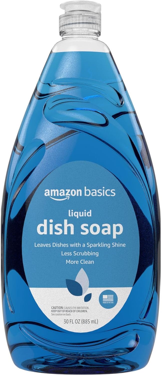 Amazon Basics Dish Soap, Fresh Scent, 30 fl oz, Pack of 4