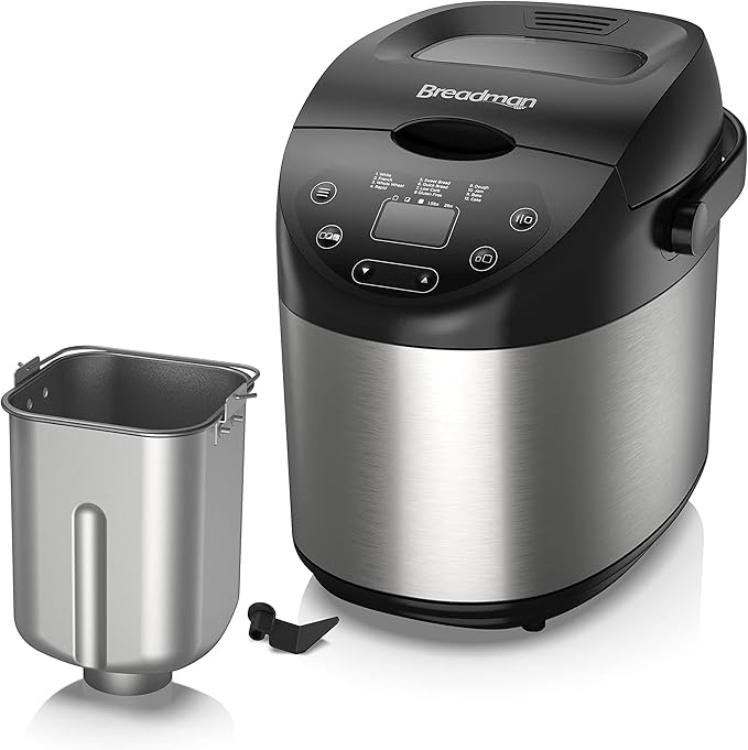 Breadman 2-Pound Bread Maker, Stainless Steel, BK1200SS