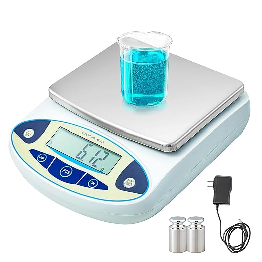 CXRCY High Precision Lab Scale 6000g x 0.001g, Analytical Electronic Balance with 11 Unit Conversion. Portable Gram Scale for Jewelry, Kitchen, Scientific & Scientific Use