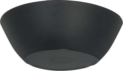 Carlisle FoodService Products Ridge Reusable Plastic Bowl for Home and Restaurant, Melamine, 22 Ounces, Slate, (Pack of 12)