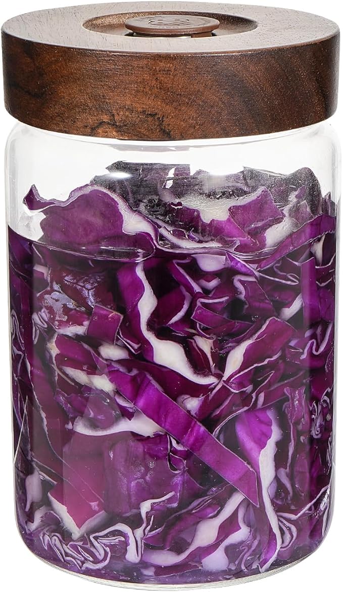 Glass Food Storage Jar with Lids Spoon Glass Coffee Canister Borosilicate Glass Food Containers for Ground Coffee Beans Nut Pasta Sugar Candy Spice Rice Tea (900ml(30oz)-1 pack)