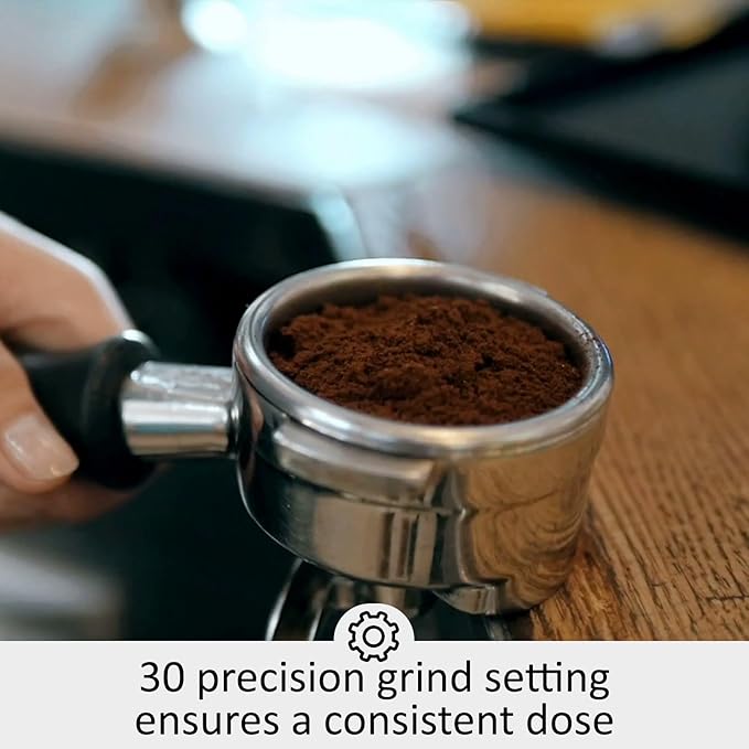 GarveeHome Espresso Machine With Grinder, 20 Bar Semi-Automatic Espresso Coffee Maker With Milk Frother Steamer Wand Cappuccino Latte Macchiato, 95 oz Water Tank, Pid Temperature Control-Silver
