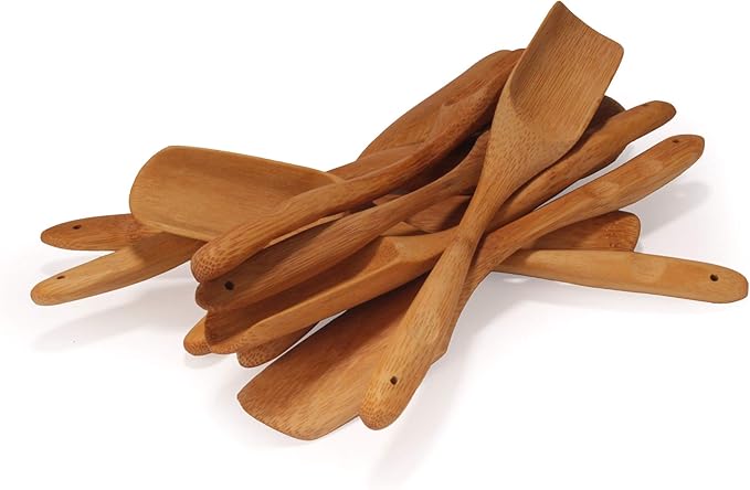 BambooMN - 7.9" Small Solid Bamboo Deep Scoop, 30pcs