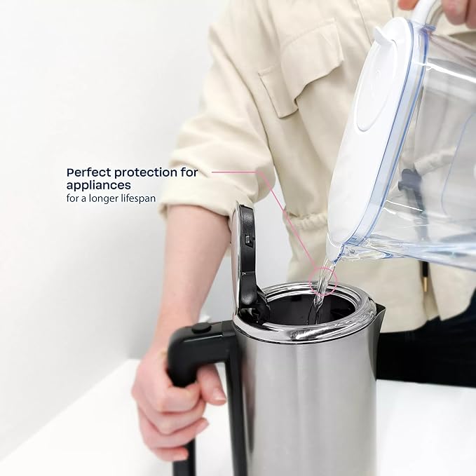 BWT AQUAlizer Baselight, 2.6 Liter, Water Mineralizer & Filtration Jug - Includes 2 Filters (Magnesium & Zinc) Enricher Cartridge, for Tea & Coffee Water, Prevents limescale, removes Lead & Chlorine