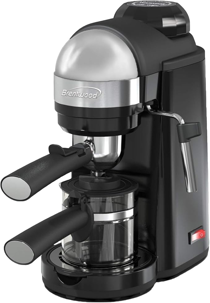 Brentwood GA-135BK Espresso and Cappuccino Maker, 4 Servings, Black