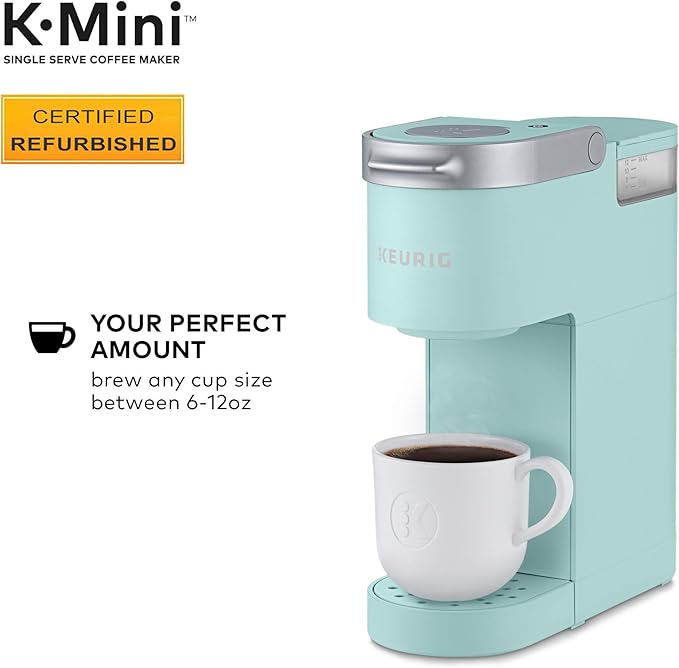 Keurig K-Mini Coffee Maker, Certified Refurbished, Oasis (Renewed)