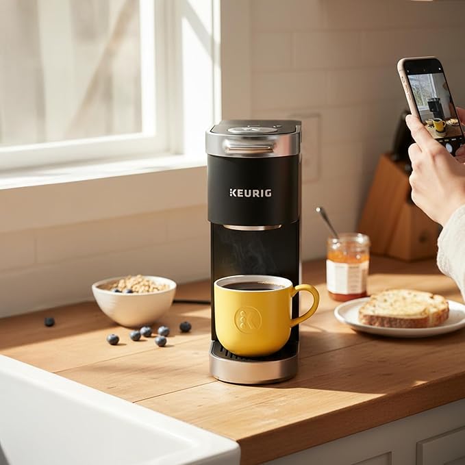 Keurig K-Mini Plus Single Serve Coffee Maker, with 5-inch Brewer, 6 to 12 Pounds Brew Size, K-Cup Pod and Cord Storage (Black)
