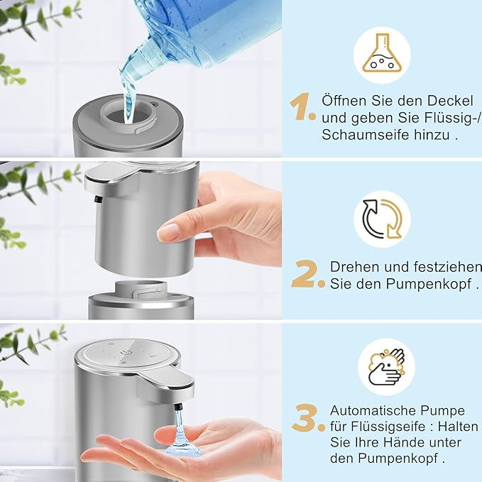 Automatic Liquid Soap Dispenser Bathroom Kitchen Dish Liquid Body Shampoo Shower Gel Hand Free Liquid Wall Mount Touchless Soap Dispenser 380ml Auto Liquid Dispenser Sylfu