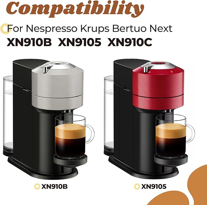 Water Tank Lid Cover Replacement for Nespresso Vertuo Next XN910B XN9105 XN910C Coffee Machine Replacement Parts for Krups Vertuo Next Espresso Machine Lids Covers Accessories