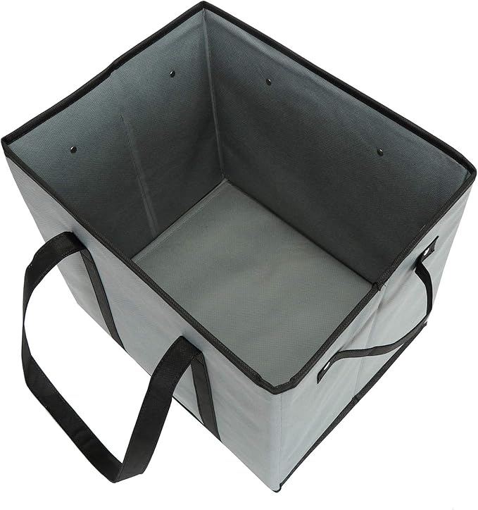 Foraineam Reusable Grocery Bags Set Durable Heavy Duty Tote Bag Collapsible Grocery Shopping Box Bag with Reinforced Bottom