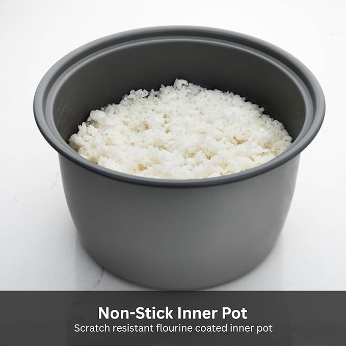 Tiger JNP-1500-LF 8 Cup Capacity White Rice Cooker with Non-Stick Inner Pot, Retractable Power Cord, and Keep Warm up to 12 hours (Flower)