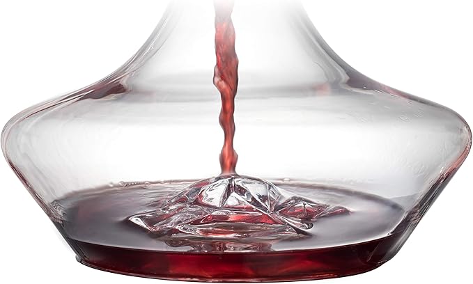 YouYah Iceberg Wine Decanter Set with Wine Chiller Stick 3-in-1 Stainless Steel Wine Bottle Cooler Stick, Red Wine Carafe with Aerator Filter,Drying Stand and Cleaning Beads, Wine Aerator, Wine Gift