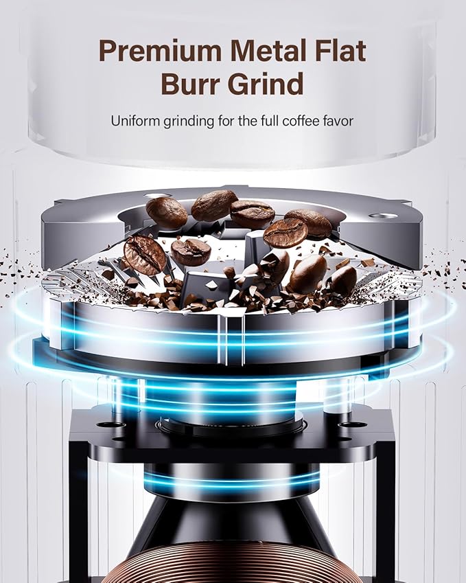 SHARDOR Burr Coffee Grinder Electric with 32 Grinding Sizes 3.0,Coffee Bean Grinder with 40 Seconds Adjustable Electronic Timer, Coffee Grinders for Home Use with Chamber Cleaning Button,Black