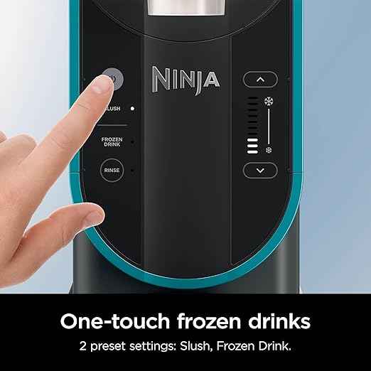 Ninja SLUSHi Professional Frozen Drink Maker with RapidChill Technology, 88 oz. Frozen Drink & Slushie Machine, 2 Preset Programs, Frozen Margaritas, and More, Premium Accents, Teal, FS299 (Renewed)