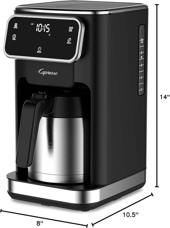 Capresso 10-Cup Touchscreen Coffee Maker with Thermal Carafe