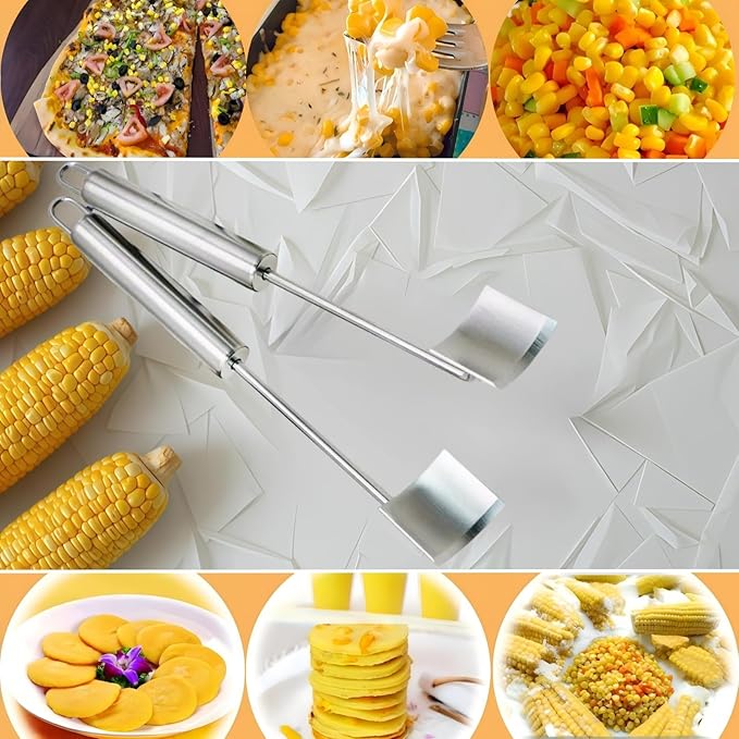 2 Pack Corn Cob Peeler, Corn Stripper, Corn Peeler for Corn on the Cob, Corn Cob Stripper Tool, Efficient Design Perfect for Dining Enthusiasts
