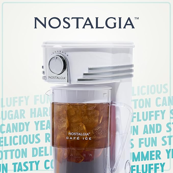 Nostalgia 3-Quart Iced Tea & Coffee Brewing System With Double-Insulated Pitcher, Strength Selector & Infuser Chamber, Also Perfect For Lattes, Lemonade, Flavored Water, White