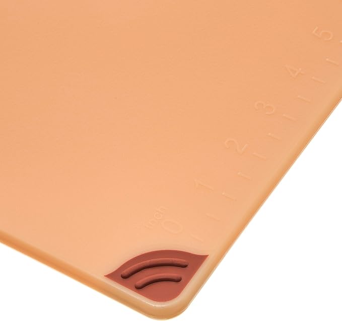 San Jamar Saf-T-Grip Plastic Cutting Board with Safety Hook, 9" x 12" x 0.375", Brown, (Pack of 6)