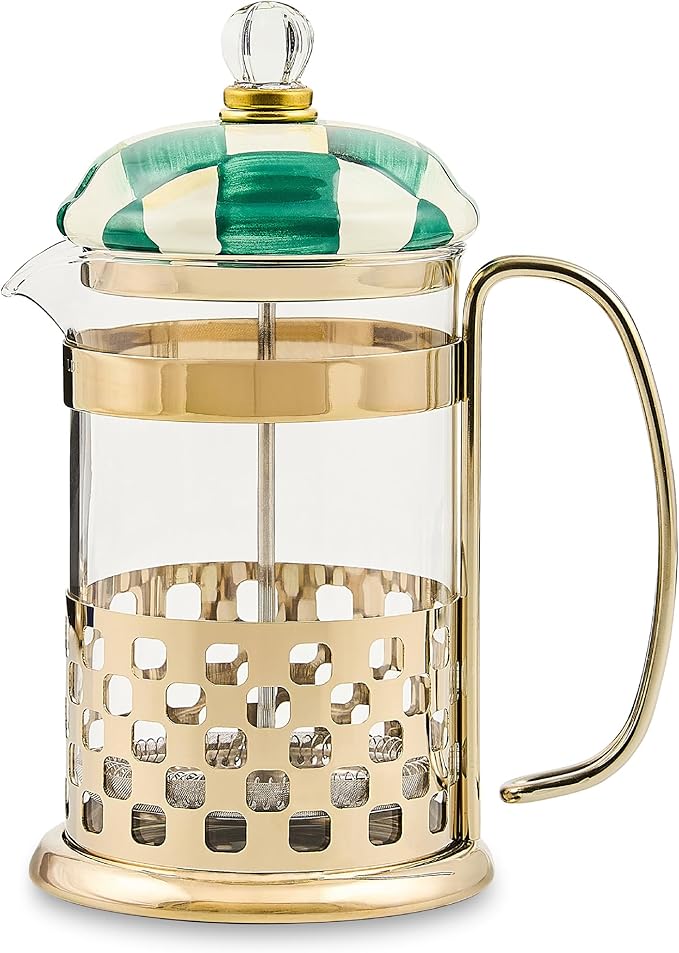 MACKENZIE-CHILDS Emerald Check French Press
